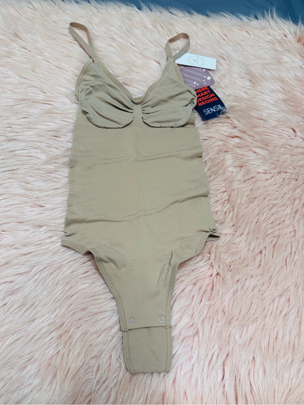 Nude Shaping Bodysuit with Adjustable Straps